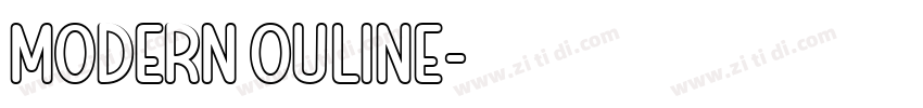 Modern Ouline字体转换